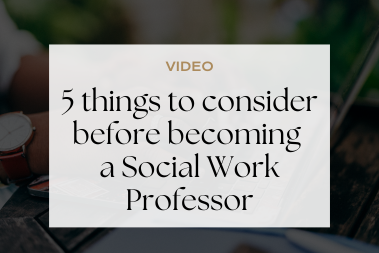 Becoming an Adjunct Social Work Professor: 5 Key Considerations