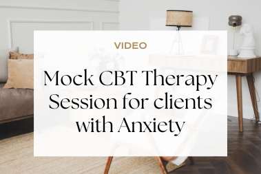 Mock CBT Therapy Session For Anxiety - Social Work success path